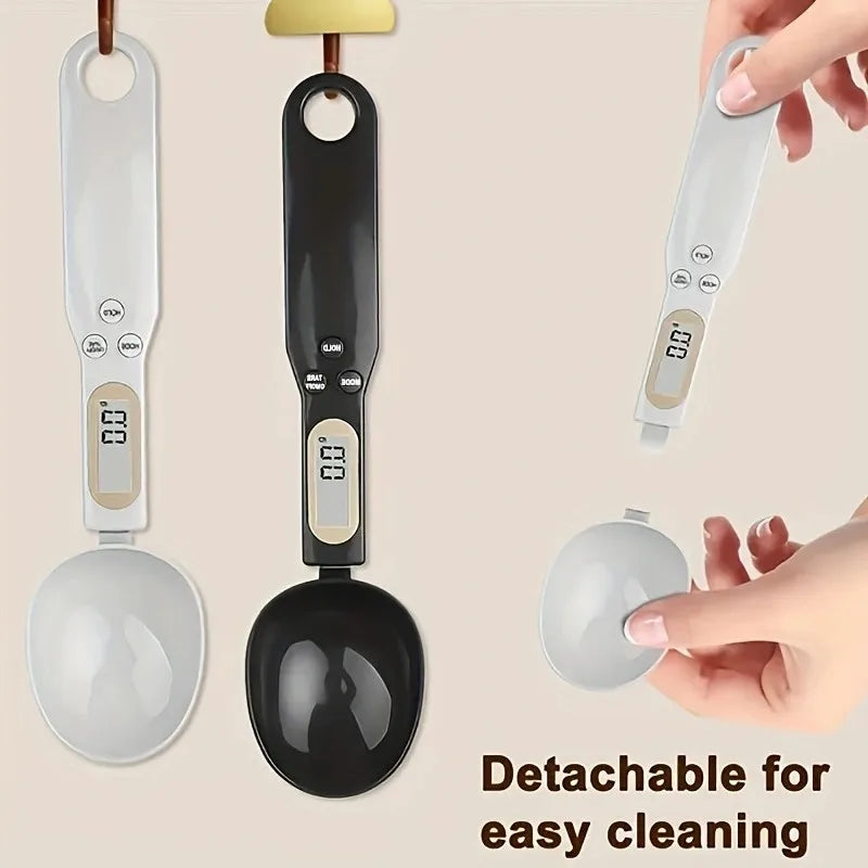 Digital Measuring Spoon with Clear Display - Portable Scale Spoon for Pet Food, Tea, Milk Powder - Kitchen and Dorm Restaurant
